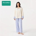 Women's Air-pleated Gauze Loungewear Skirt,Ginkgo Leaves in Autumn Collection,UK 12 (M) image 3