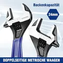 WORKPRO 150 mm Adjustable Wrench Adjustable Metric Spanner Made of Cr-V Steel and Soft Bi-Material Handle image 4