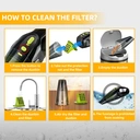 ATSHARK Wireless Handheld Vacuum Cleaner 4000Pa Car Vacuum Cleaner Rechargeable Lightweight Design Suitable for Home, Car, Carpet, Stairs, and Pet Hair Cleaning A-016, Black image 4