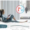 PONY DANCE Blackout Curtains with Eyelet, 1 Panel W140 x L220cm (W55 x L87inch), Greyish White image 2