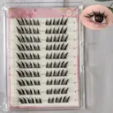 MeoMagic Extensions de cils classiques (colle et pinces à épiler non incluses) - 10 lignes - F32 image 0