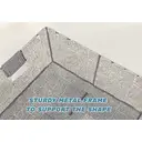 KEVAHOME SET OF 2 COTTON STRAP MEDIUM BASKETS-GREY 13x10x4.5''H image 8