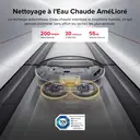 roborock Saros Z70 Aspirateur robot avec fonction de lavage, bras OmniGrip, prise en charge par IA, puissance d'aspiration de 22 000 Pa, ultra-fin de 7,98 cm, support FlexiArm, châssis AdaptiLift, lavage et séchage de la serpillière à l'eau chaude (Argent) image 8