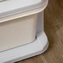 HOMCOM 3 Drawers Plastic Storage Units, 3 Tier Kids Storage Units, Children Toy Chest for Nursery, Playroom, Bedroom, Cream image 2