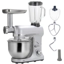 Robby robot multifonction - 5 L - 1000 W - Argenté - Hachoir et mixeur en verre 1,5 L image 2