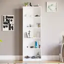Vida Designs Bookcase Cambridge 5 Shelves White Extra Large image 2