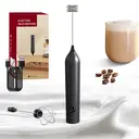 Cuisync Milk Frother Handheld Coffee Frother Electric Whisk, Type-C Rechargeable Foam Maker with 3 Speeds, 2 Whisk Attachments & Overheat Protection, Double-Layer Frothing Head, KJBQ-13 image 4