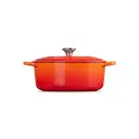 LE CREUSET Signature Cocotte ovale en fonte émaillée, diamètre 33 cm - Orange volcanique  image 2