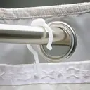 Furn Essentials Eyelet Curtain Lining Hooks White 24pcs image 1