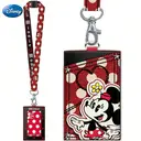 Porte-carte à cordon Disney Minnie Mouse Officiel - Rouge à Pois Blancs en Jean, Thème Toon, Accessoire Personnage et Cadeau image 2