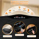 Smart Vibration Fitness Plate with 120-Speed Settings & 200W Motor - Full-Body Home Gym System w/LCD Touchscreen, Remote Control, Music Speaker, Resistance Bands & Yoga Mat - Quiet Vibration for, Toning for  all image 3
