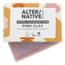 Alter/native By Suma Pink Clay Facial Cleansing Bar With Rose Geranium & Orange Oil 95g image 1