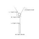 Ever Faith Adjustable Y Necklace with Circle and Custom Bar Lariat Pendant image 5