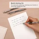 WRITECH Retractable Gel Ink Pens: 0.7mm Medium Point Black Ink Color Pen for Journaling Smooth Writing Fine Tip Quick-dry Ink No Bleed Set 10ct image 3