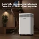 ELECCI 60L/D Dehumidifiers with Purification, 6.2L Water Tank, Auto Defrost, 24H Timer, R290, Continuous Drainage with Drain Hose, Ideal for 120m² Rooms. image 5