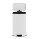 SONGMICSHOME  30L KitchenRubbish Bin with Soft-Close Lid and Inner Bucket, White image 1
