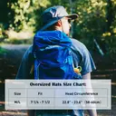 TOP-EX Chapeau anti-UV à bords larges avec arceau amovible et panneau en mesh ventilé gris - taille M/L image 4