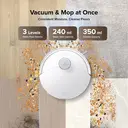 Roborock Q10 X5+ Robot aspirateur laveur avec station de vidage auto, 10000 Pa, PreciSense LiDAR, blanc image 5