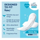 Lil-Lets Teens Day Pads with Wings 14 Pads image 1