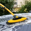 EAFC set van 2 autowasborstels met telescoopsteel, chenille-borstel, microvezel, verstelbare lengte, autoaccessoires image 3