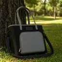 Meoky Sac à dos isotherme pour déjeuner - Noir et Gris image 7