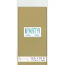 Unique Plastic Table Cover, Gold , 1.37 x 2.74m image 1