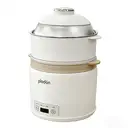 Plodon One Touch Rice Cooker with Steamer, 2.3L Non-stick Electric Cooking Pot Hot Pot, Auto Keep Warm, Multifunctional Cooker for Soup, Oatmeal , Rice, Noodles （with Rice Spoon and Measuring Cup) image 8