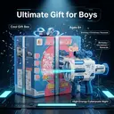 Tokky 48-Hole Automatic Bubble Gun with LED Lights, Rechargeable Bubble Machine, Leak-Proof Design, 1 Million+ Bubbles Per Minute, Outdoor Toy for Kids and Adults, Suitable for Parties and Weddings (Blue) image 7