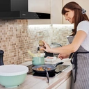 Ciarra Recirculation 60cm Extractor Hood, Wi-Fi & App Touch Control, 650 m³/h, Wall-Mount, 4-Speed with Booster, Black Aluminum Filters, Energy Class A+++ image 4