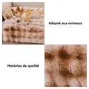 FUNNYFUZZY Tapis protecteur de canapé pour chien et chat tie-dye marron - Taille S image 4