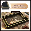 Lot de 2 plateaux de service en bois pour le Ramadan - Palais image 2