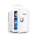 AstroAI Mini Fridge, 4Liter / 6Can AC/DC Portable Thermoelectric Cooler & Warmer for Skincare, Beverage, Food, Home, Office and Car, ETL Listed – White image 0