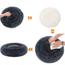 SONGMICS Lit donut et coussin lavable pour animaux gris foncé - 80 cm  image 9