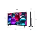 LG 55UA73006LA 55" 4K UHD Smart TV – HDR10 Pro, α7 AI Processor, webOS, Black, G Energy Rating image 1