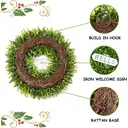 DDHS 24inch Large Boxwood Wreath-1pcs image 2