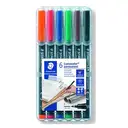 STAEDTLER Lumocolor 318 fin B/6, coffret de stylos variés image 0