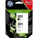 HP cartouche d'encre d'origine 301 Ink Cart Combo 2-Pack N9J72AE image 0