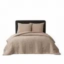 MEEALLHOME Parure de lit texturée Seersucker marron - 1 housse 200 x 200 cm et 2 taies 65 x 65 cm image 7