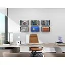 Senhoglb Porte-documents mural en maille, 3 compartiments, format A4 paysage, Noir, Offre Nouvel An, Cadeaux phares image 6