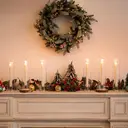 Hurricane Candlestick Holders Glass: 2 Pcs Clear Taper Candle Holder Tall Glass Candle Stick Outdoor Candleholder Cylinder Shade Wedding Centrepieces for Tables Christmas Party Decor image 5