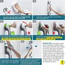 TAILI Grab Bars for Bathtubs and Showers 2 Pack Suction Grab Bar, Heavy Duty Shower Handle Removable Bath Handrails for Seniors and Elderly, Bathroom Safety Grip No Drilling Waterproof,Grey image 1