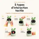 Cadeau d'été pour embellir votre intérieur – Pot de plante intelligent IA Ivy, interaction par expressions faciales, entretien intelligent des plantes, décoration pour personnes occupées, exprime les émotions de la plante (vert menthe) image 3