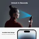 VoxorAI Protection d'écran pour iPhone 16plus, verre trempé, film de confidentialité à 360°, indispensable pour les déplacements, application instantanée et fixation automatique image 8