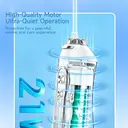 H2ofloss HF-2 electric toothbrush, featuring 5 modes, 5 nozzles, USB rechargeability, IPX7 waterproof rating, and a 300ml water tank, is available in white image 7