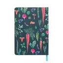 Jubiluu Carnet ligné A5 à couverture rigide texturée avec marque-pages et élastique - Veggie Garden image 1