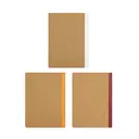 Jubiluu Lot de 3 carnets A5 à couverture souple 50 feuilles avec papier 80 g - Kraft minimaliste image 2