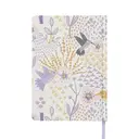JUBILUU Carnet ligné A5 à couverture rigide en tissu floral 96 pages - Lavender Flight image 1