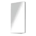 HOMCOM Stainless Steel Wall mounted Bathroom Corner Mirror Storage Cabinet Single Door 300mm (W) image 0