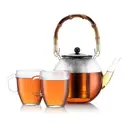 Bodum ASSAM Tea Press 1L - Teapot with Bamboo Handle image 2