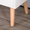 HOMCOM TV Stand for TVs up to 50", TV Console Cabinet with Open Storage Shelf and Drawers for Living Room, Entertainment Room and Bedroom, White image 8